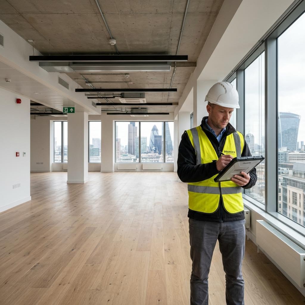 Surveying the unit before pricing our dilapidations coverage